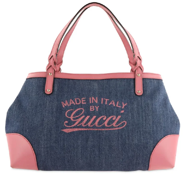 Ladies Gucci Dionysus bags with a star - shaped charmGucci Blue Denim Tote