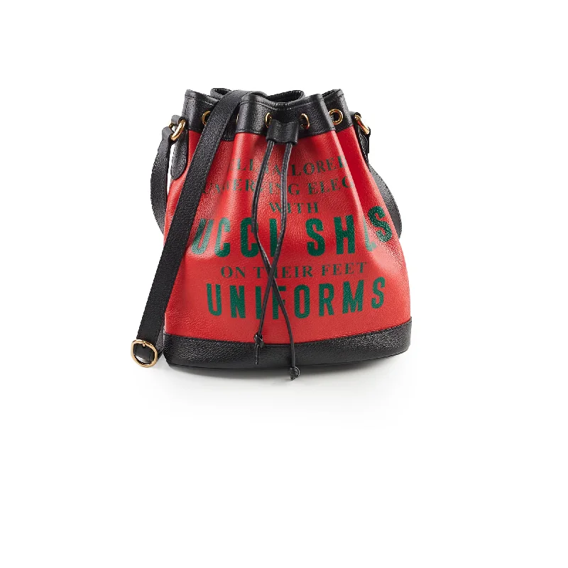 Gucci backpacks for women with a hidden back pocketGucci Ophidia 100 Bucket Bag Red/Black