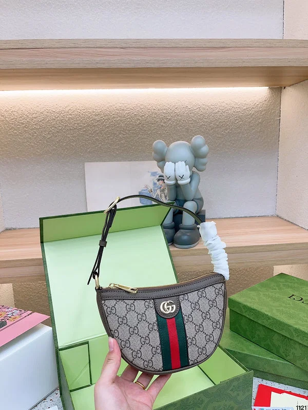 Women Gucci bags with a front - zip pocket for small itemsWF - Gucci Bags - 006