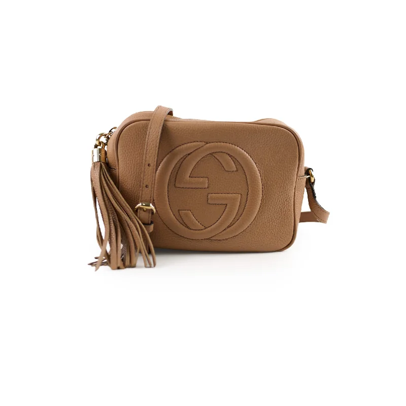 Women Gucci crossbody bags with a keychain holderGucci Soho Disco Bag Beige