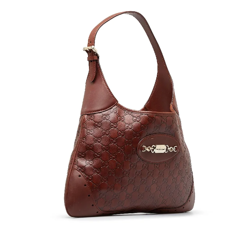 Women Gucci backpacks with a luxurious leather finishGucci Guccissima Punch Shoulder Bag (SHG-nXAtcM)