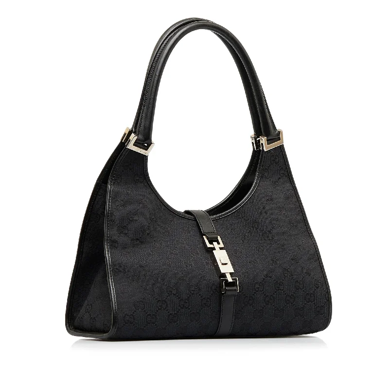 Small - sized Women Gucci shoulder bags for evening outingsGucci GG Canvas Jackie Bardot (SHG-LxroRX)