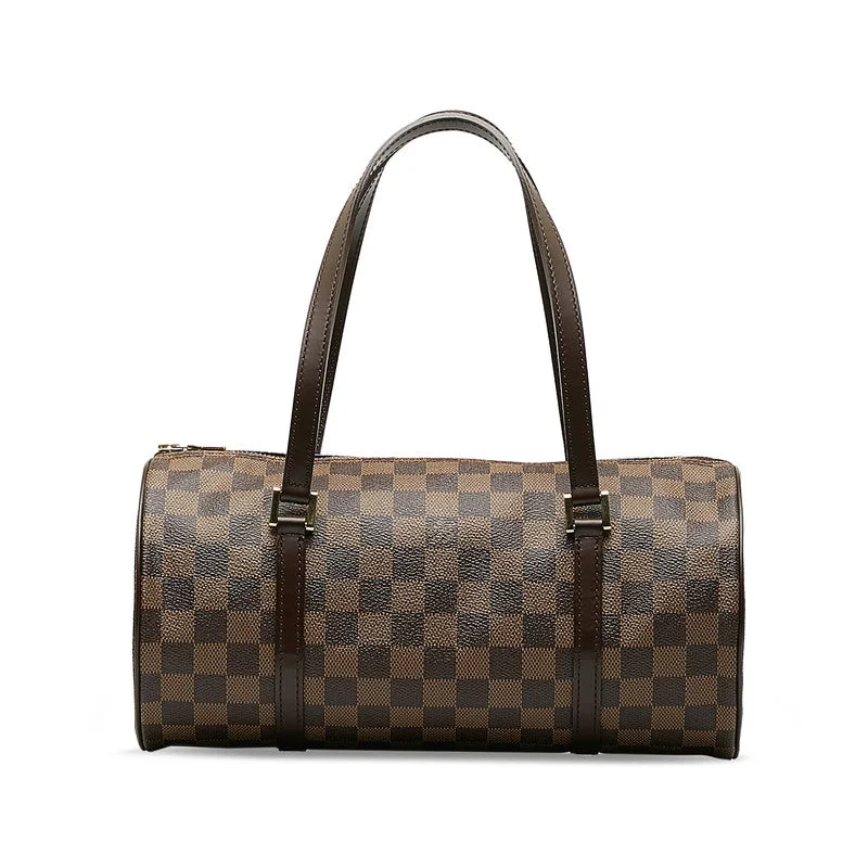 Louis Vuitton bags with a chain - link trim and a leather body for a modern edgeLouis Vuitton Damier Papillon 30 Handbag N51303 Brown PVC Leather Ladies