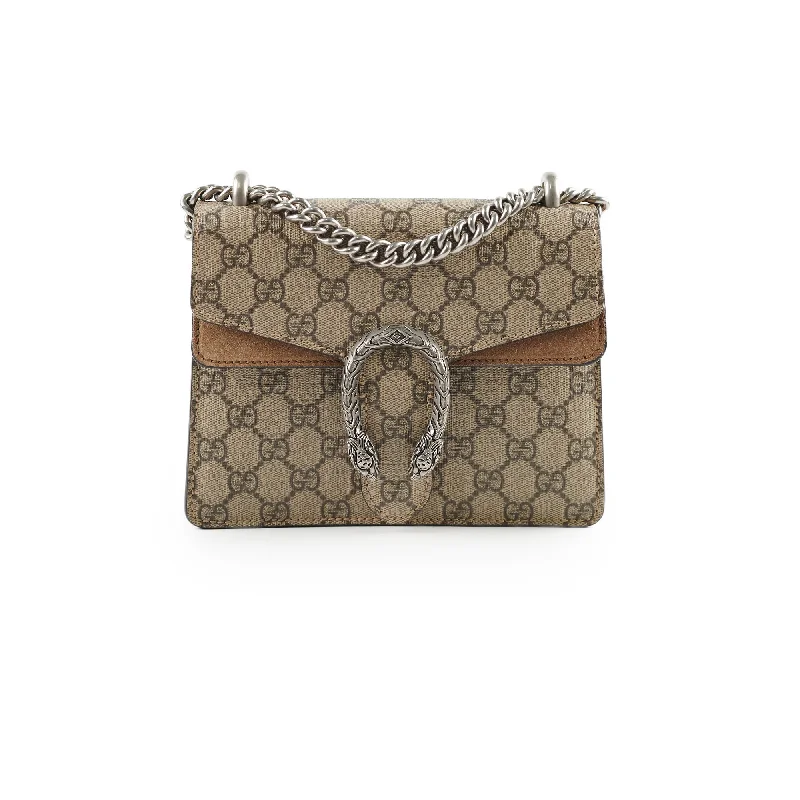 Ladies Gucci handbags with a detachable coin purse insideGucci Mini Supreme Dionysus