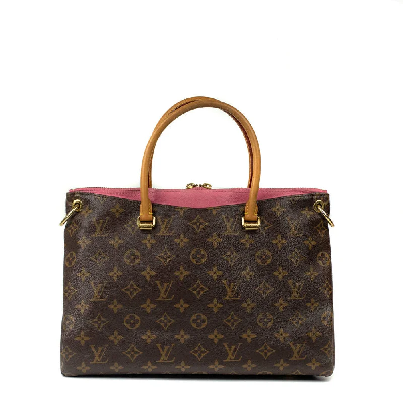 Louis Vuitton bags with a chain - link trim and a leather body for a modern edgeLOUIS VUITTON MONOGRAM PALLAS BAG