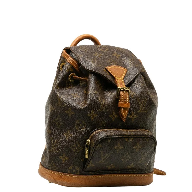 Louis Vuitton bags with a chain - link trim and a leather body for a modern edgeLouis Vuitton Monogram M51137 Brown PVC Leather Ladies Louis Vuitton