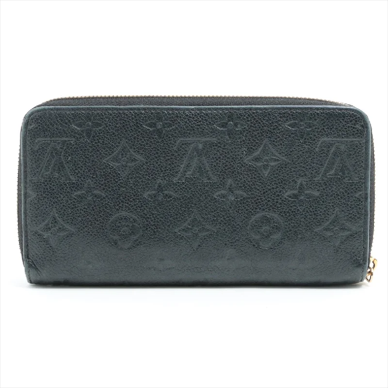 Louis Vuitton bags with a chain - link trim and a leather body for a modern edgeLouis Vuitton Monogram Empreinte Zippy Wallet