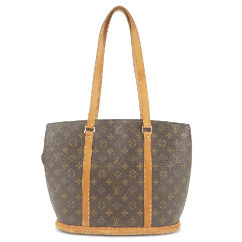 Louis Vuitton bags with a chain - link trim and a leather body for a modern edgeLouis Vuitton Monogram Babylone Shoulder Bag Tote Bag M51102