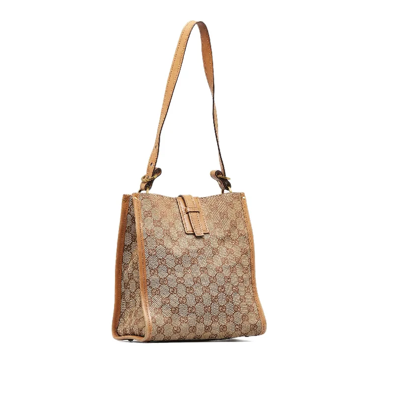 Women Gucci backpacks with a luxurious leather finishGucci GG Canvas Shoulder Bag (SHG-q7WbKa)