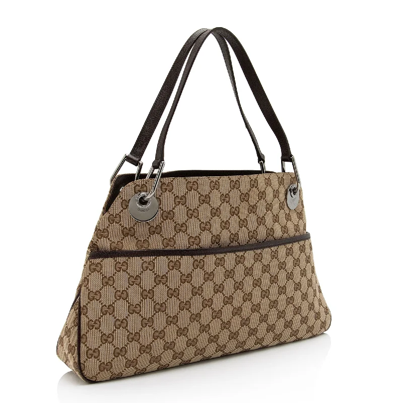 Gucci Dionysus bags for women with tiger - head claspsGucci GG Canvas Eclipse Medium Shoulder Bag (SHF-YMoOGb)