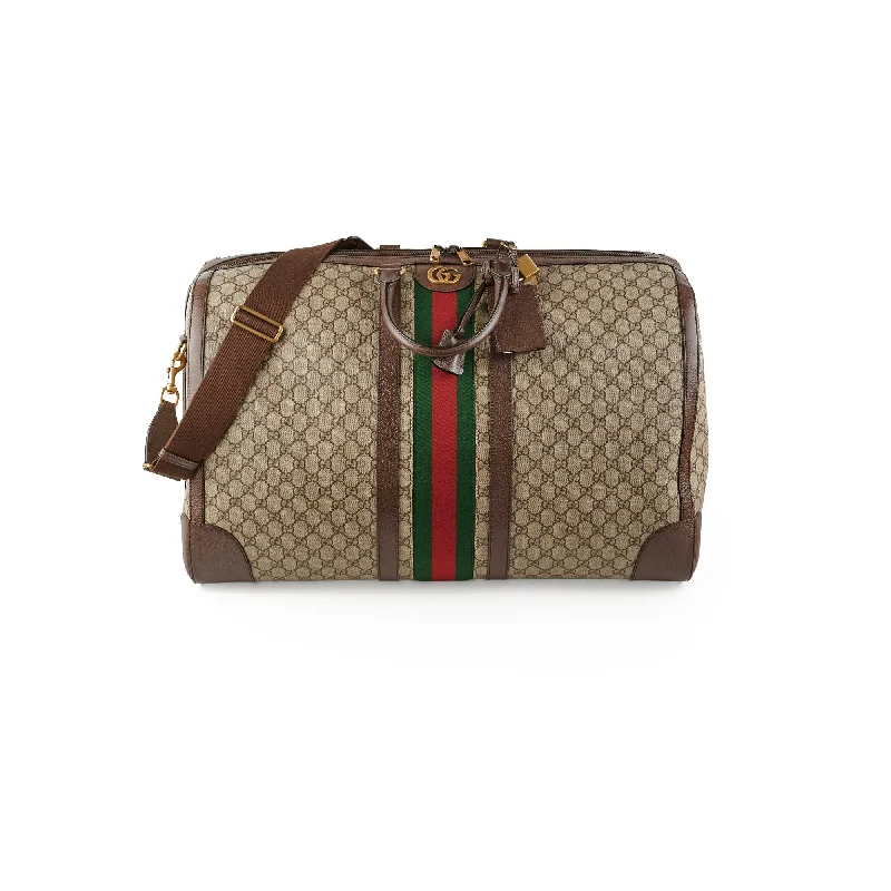 Women Gucci bags with a detachable mirror insideGucci Luggage Monogram Duffle