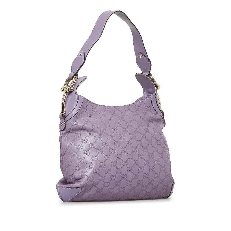 Women Gucci bags with a zippered interior pocketGucci Guccissima Horsebit Creole Hobo (SHG-lpn8Nv)