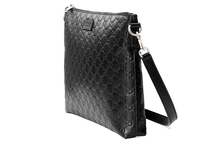 Gucci handbags for women with a beaded trim(WMNS) GUCCI GG Leather Single-Shoulder Bag Black 473882-DMT1N-1000