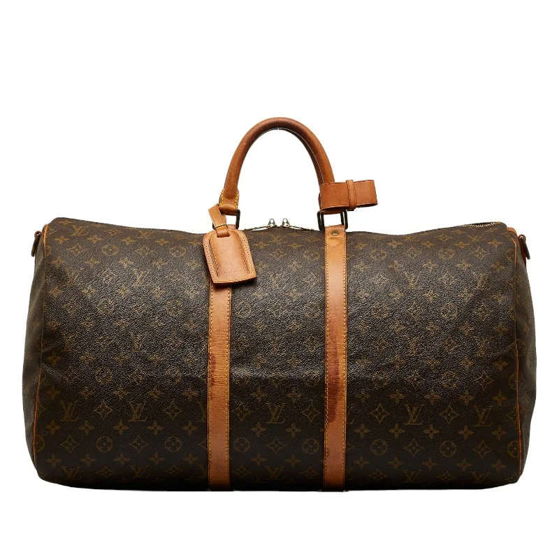 Louis Vuitton bags with a chain - link trim and a leather body for a modern edgeLouis Vuitton Monogram M41414 Shoulder Bag PVC/Leather Brown