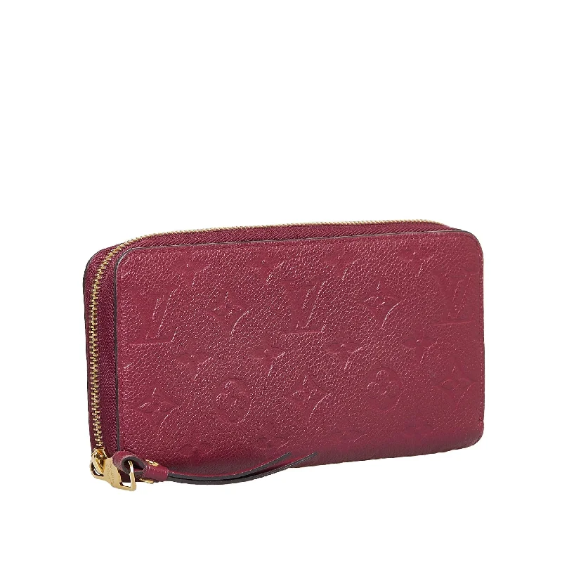 Louis Vuitton bags with a chain - link trim and a leather body for a modern edgeLouis Vuitton Monogram Empreinte Zippy Wallet