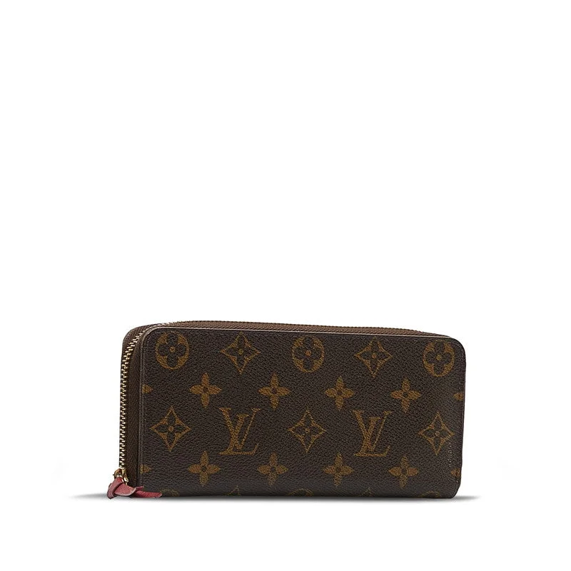 Louis Vuitton bags with a chain - link trim and a leather body for a modern edgeLouis Vuitton Monogram Portfolio Claimance Round Fassner Long Wallet M61298 Fushai Brown PVC Leather Ladies Louis Vuitton [Original] Fushai