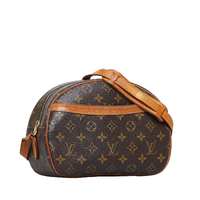 Louis Vuitton bags with a chain - link trim and a leather body for a modern edgeLouis Vuitton Monogram Blois