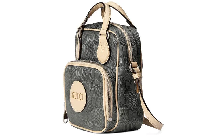 Gucci handbags for women with a patent - leather finish(WMNS) GUCCI Logo Printing Off The Grid Backpack Grey 625850-H9HAN-1263