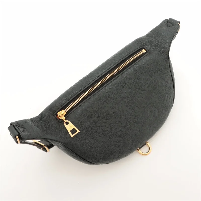 Louis Vuitton bags with a chain - link trim and a leather body for a modern edgeLouis Vuitton Monogram Empreinte Leather Bum Bag