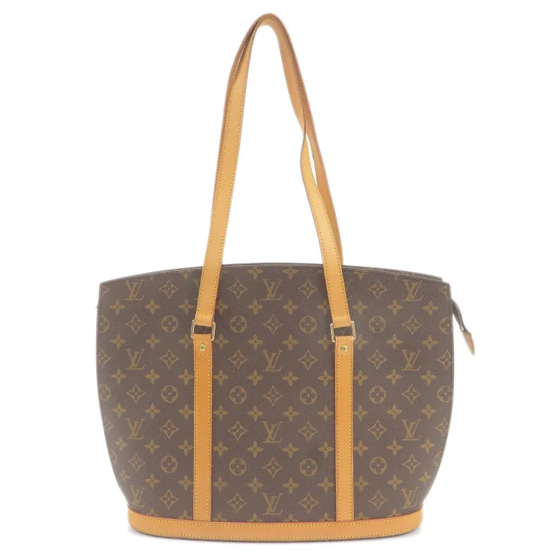 Louis Vuitton bags with a chain - link trim and a leather body for a modern edgeLouis Vuitton Monogram Babylone Shoulder Bag Tote Bag M51102