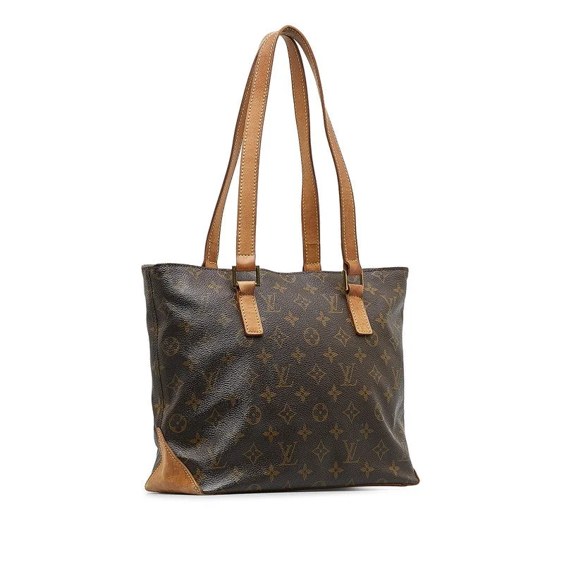 Louis Vuitton bags with a chain - link trim and a leather body for a modern edgeLouis Vuitton Monogram Cabaret Shoulder Bag M51148 Brown PVC Leather  Louis Vuitton