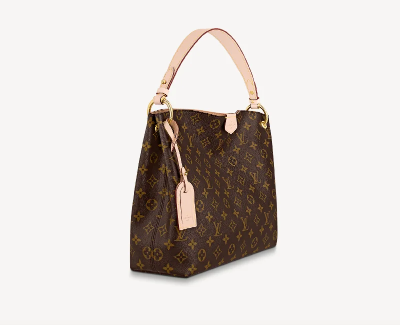 Louis Vuitton bags with a chain - link trim and a leather body for a modern edgeLOUIS VUITTON MONOGRAM GRACEFUL PM BAG