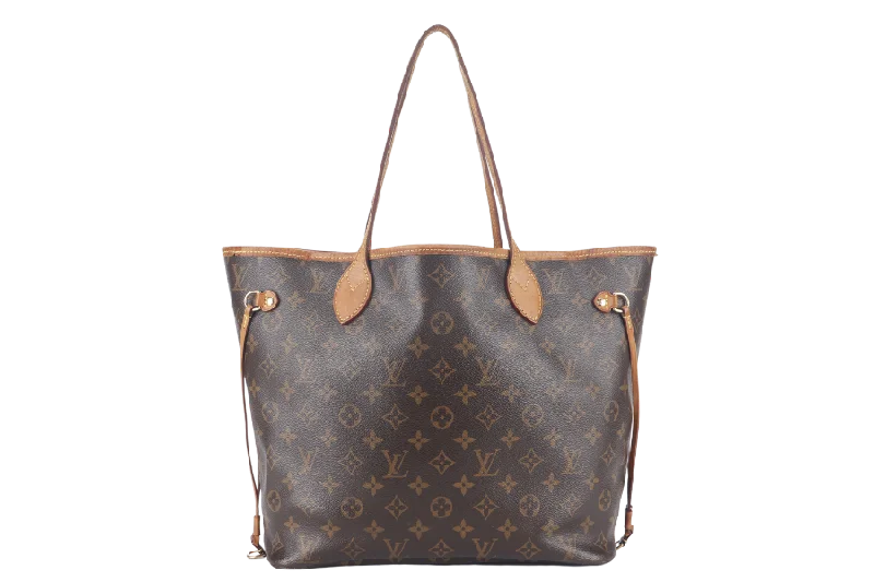 Louis Vuitton bags with a chain - link trim and a leather body for a modern edgeLOUIS VUITTON NEVERFULL MM (M40156) MONOGRAM CANVAS GOLD HARDWARE NO DUST COVER