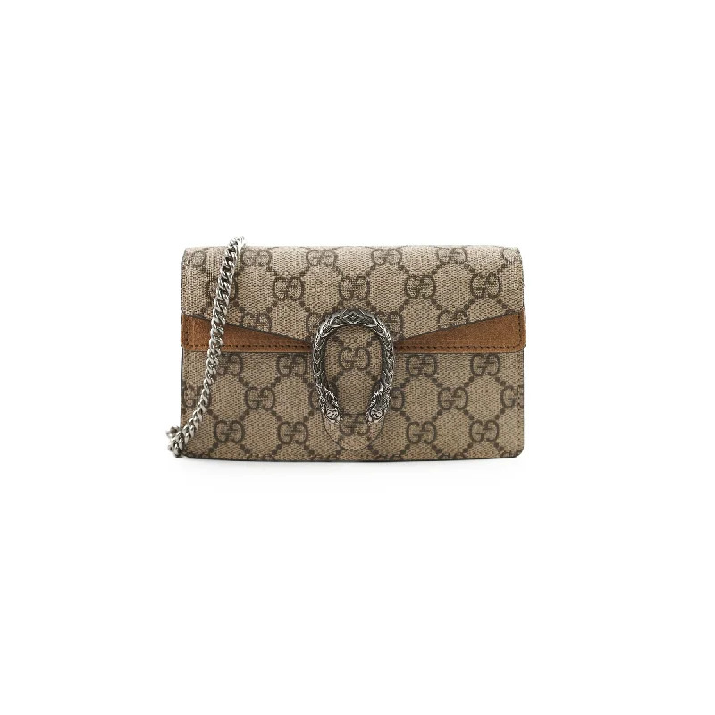 Ladies Gucci shoulder bags with a single - handle designGucci GG Supreme Mini Dionysus Beige