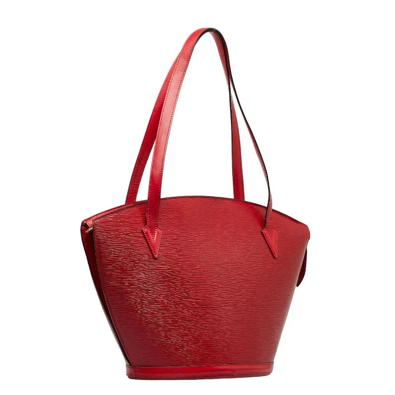 Louis Vuitton bags with a chain - link trim and a leather body for a modern edgeLouis Vuitton Saint Jacques in Epi Castilian Red M52267 Ladies