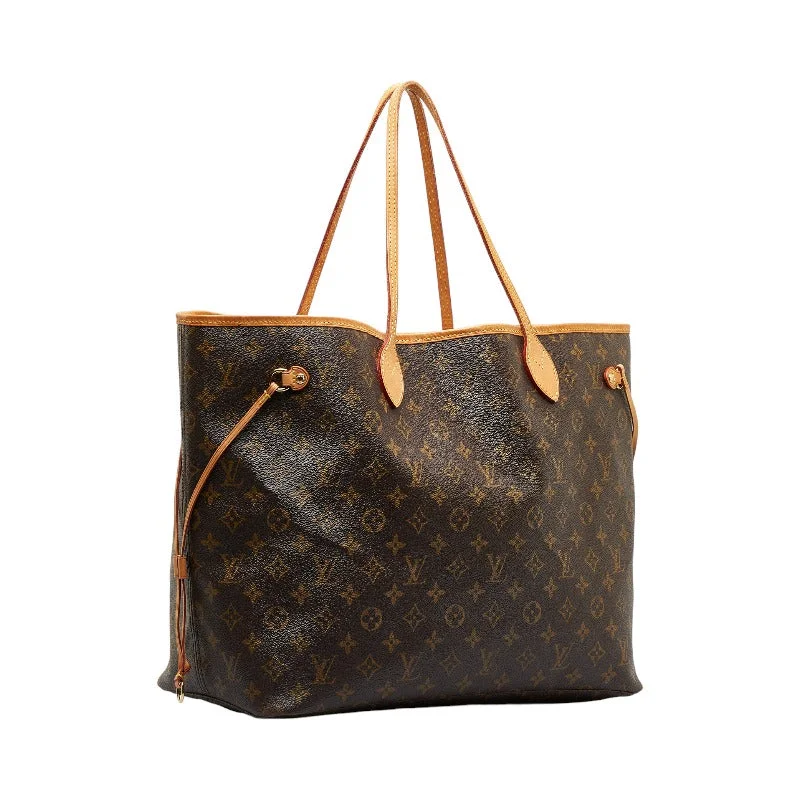 Louis Vuitton bags with a chain - link trim and a leather body for a modern edgeLouis Vuitton Monogram Neverfull GM Tote Bag Shoulder Bag M41180