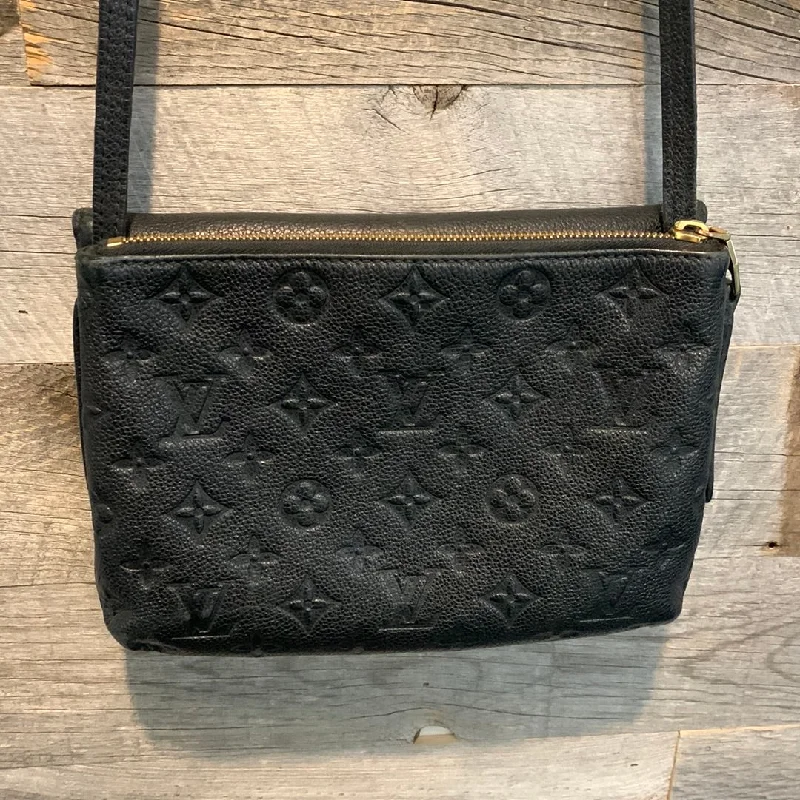 Louis Vuitton bags with a chain - link trim and a leather body for a modern edgeLouis Vuitton Monogram Empreinte Twice Crossbody Bag