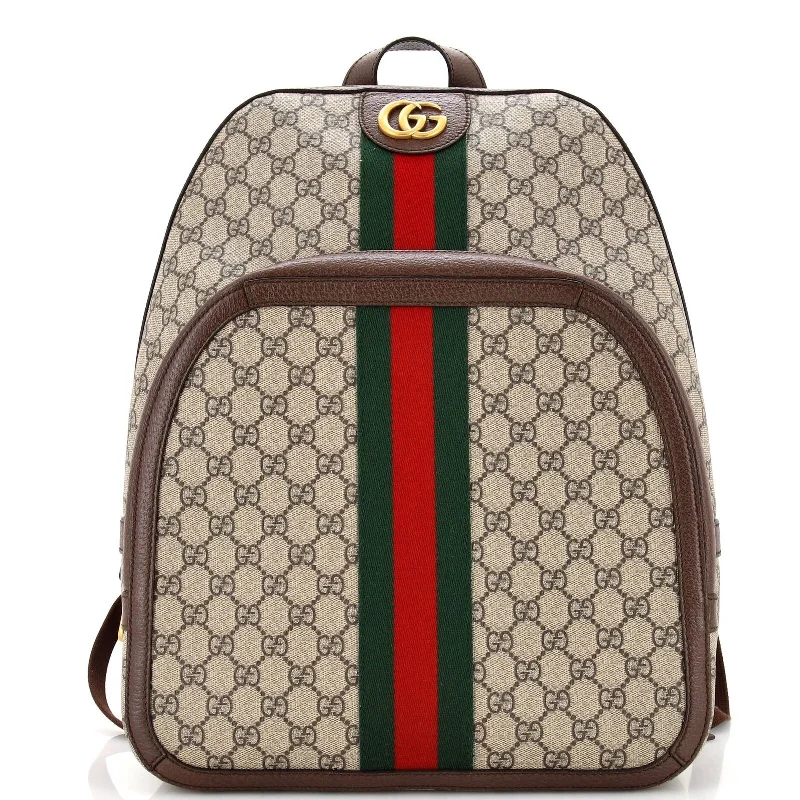 Women Gucci backpacks with a luxurious leather finishGucci Ophidia Backpack Gg Coated Canvas