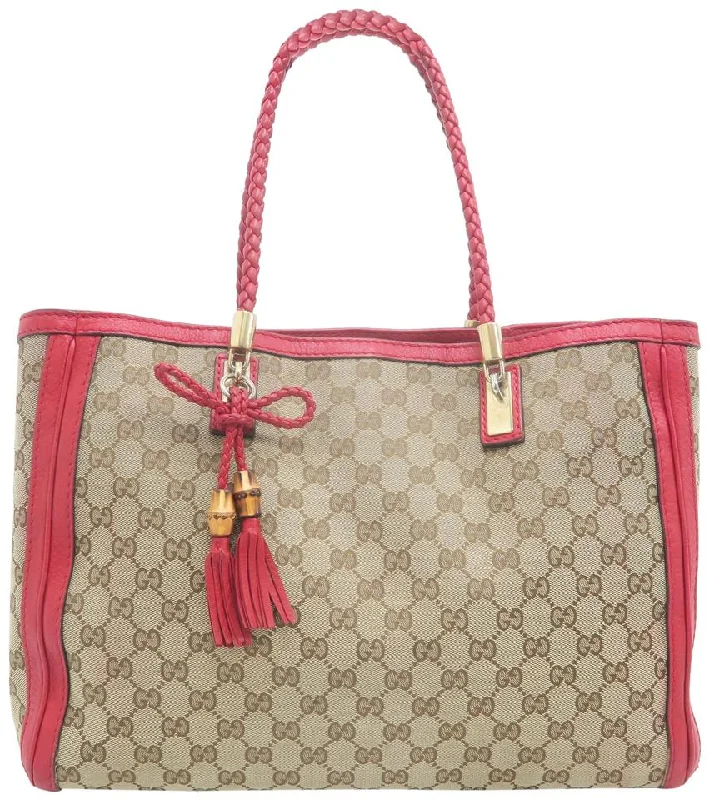 Ladies Gucci Dionysus bags with a chain - link shoulder strapGucci Bella Medium Brown Gg Supreme Canvas Tote