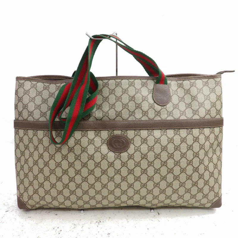 Gucci Marmont bags for women with gold - toned hardwareGucci Tote Bag Beige PVC (SHC1-14532)