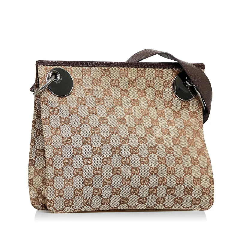 Gucci tote bags for women with a spacious interiorGucci GG Canvas Eclipse Crossbody (c7pFQ4)