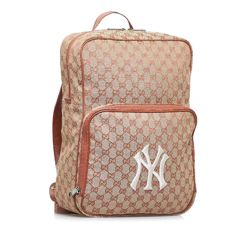 Ladies Gucci Dionysus bags with a star - shaped charmGucci GG Canvas NY Yankees Backpack (SHG-MYSp7m)