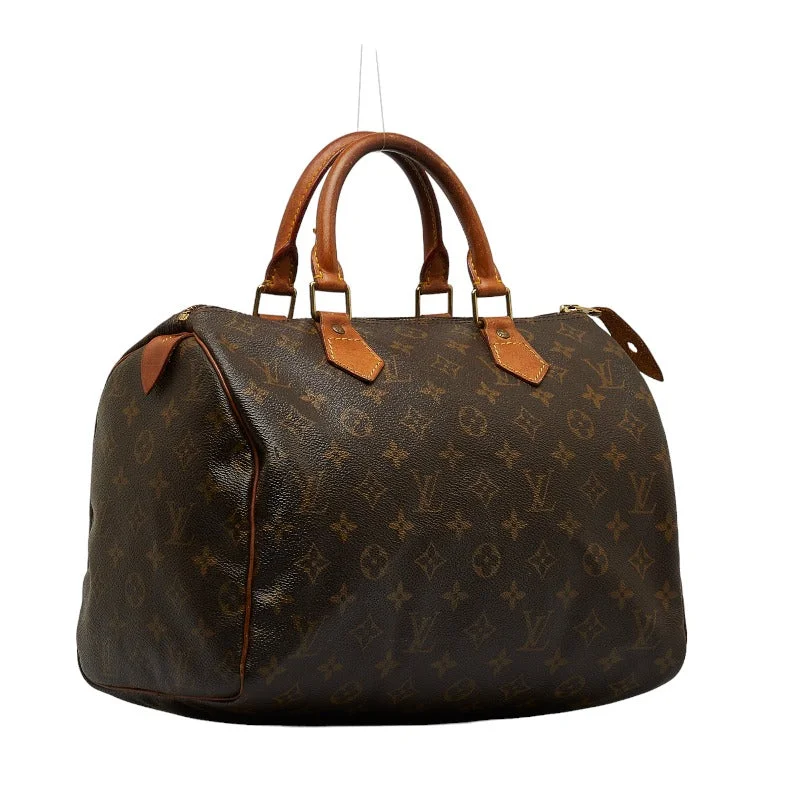 Louis Vuitton bags with a chain - link trim and a leather body for a modern edgeLouis Vuitton Louis Vuitton Monogram  PVC/Leather Brown Ladies