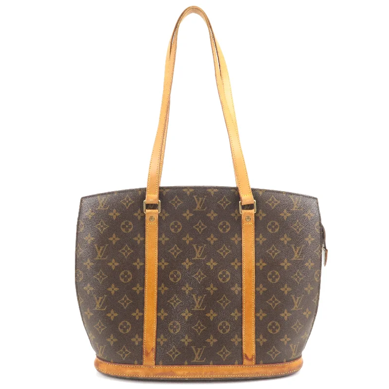 Louis Vuitton bags with a chain - link trim and a leather body for a modern edgeLouis Vuitton Monogram Babylone Shoulder Bag Tote Bag M51102