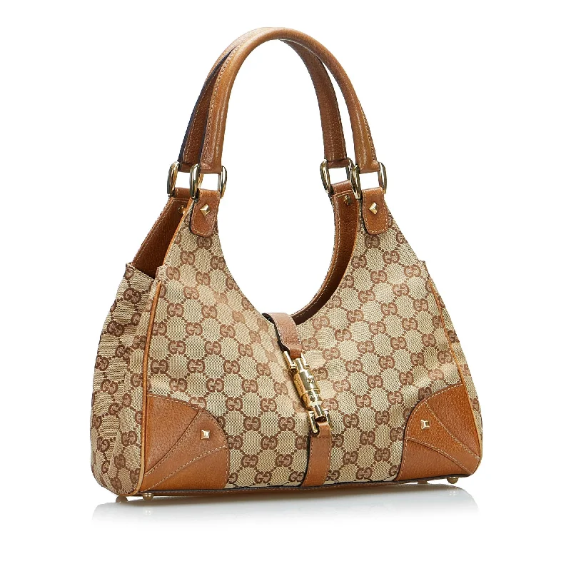 Gucci Dionysus bags for women with tiger - head claspsGucci GG Canvas Nailhead Jackie Bardot (SHG-z8pNuY)