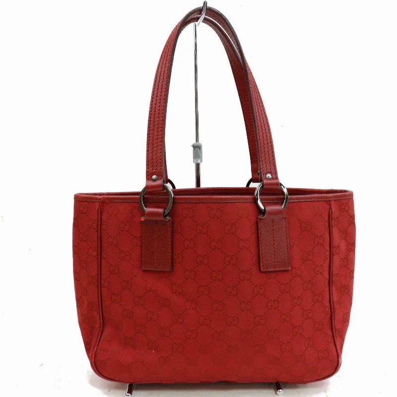 Ladies Gucci shoulder bags with a single - handle designBrand Inspired Gucci Tote Bag Red Canvas (SHC1-14284)