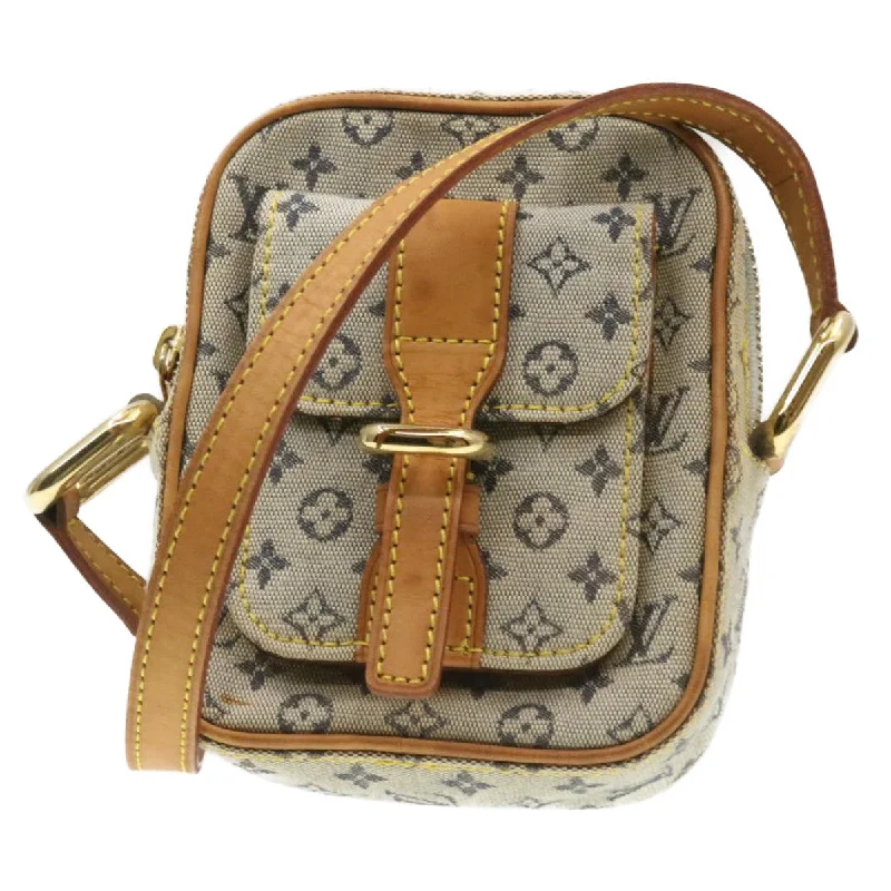 Louis Vuitton bags with a chain - link trim and a leather body for a modern edgeLouis Vuitton Blue Canvas Juliette shoulder bag