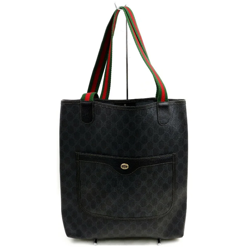 Ladies Gucci Dionysus bags with a chain - link shoulder strapBrand Inspired Gucci Tote Bag Black PVC (SHC7-10056)