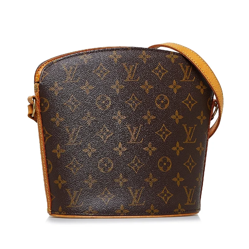 Louis Vuitton bags with a chain - link trim and a leather body for a modern edgeLouis Vuitton Monogram Drouot