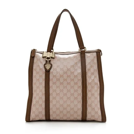 Gucci tote bags for women with a water - resistant coatingGucci GG Crystal Duchessa Large Tote - FINAL SALE