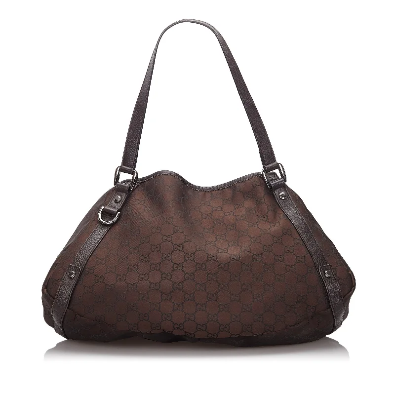 Gucci crossbody bags for women with adjustable leather strapsGucci Brown Dark Canvas Fabric GG Pelham Tote Bag Italy