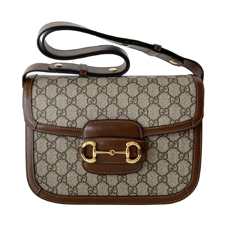 Gucci tote bags for women with a water - resistant coatingGucci GG Horsebit 1955 Shoulder Bag