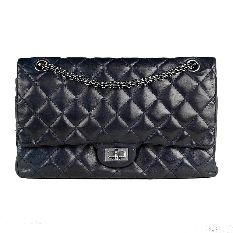 Chanel New Arrival Handbag with Gold HardwareChanel Bag 2.55 Reissue Navy Lambskin Leather with Silver Hardware 226