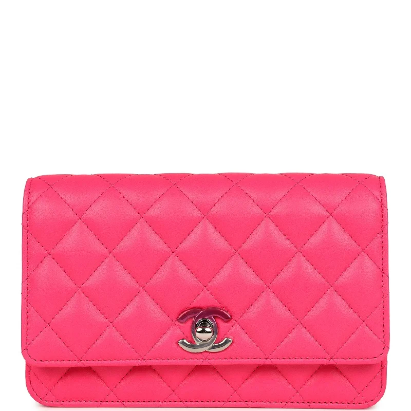 Chanel Colorful Handbag for Spring OutfitsChanel Wallet on Chain WOC Hot Pink Lambskin Ombre Mixed Metal Hardware