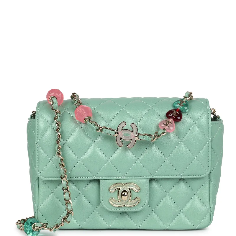 Chanel Medium Tote Bag for Office LadiesChanel Candy Heart Mini Flap Bag Turquoise Lambskin Enamel and Light Gold Hardware