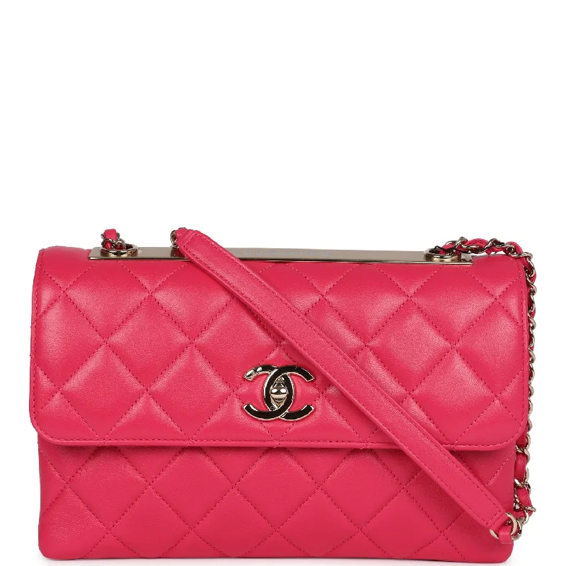 Chanel Vintage Inspired Handbag for Retro LoversChanel Medium Trendy CC Flap Bag Dark Pink Lambskin Light Gold Hardware